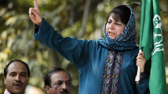 BJP advises Mehbooba to use energy and time for peace in Kashmir