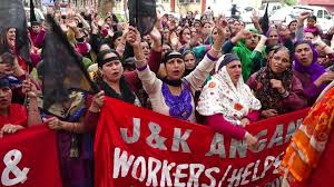 Anganwadi workers, helpers in JK suspend 6-month-long stir