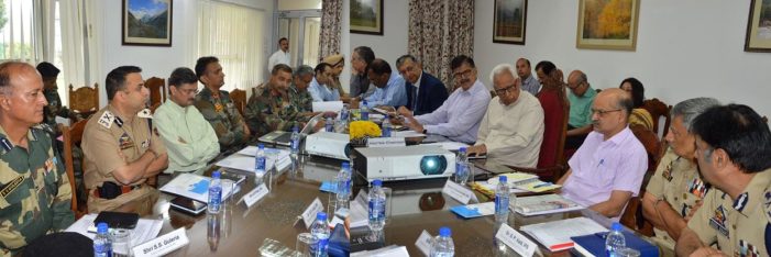 Governor reviews progress and security of ongoing Shri Amarnathji Yatra