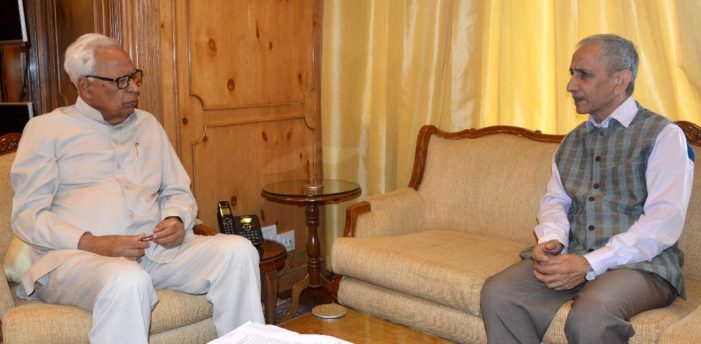 Dineshwar Sharma meets Governor