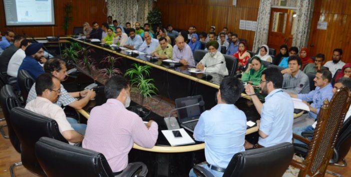 DC Srinagar reviews progress of AEBAS
