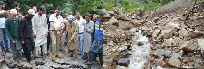 DC Srinagar takes firsthand assessment of damages from cloudburst at Faqir Gujri