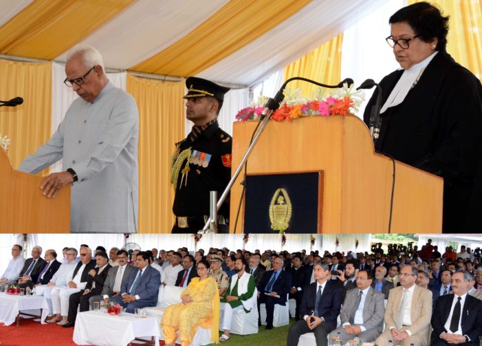 Governor administers oath to Justice Mittal as Chief Justice of J&K High Court