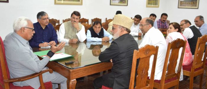 Delegation of All J&K Panchayat Conference meets Governor