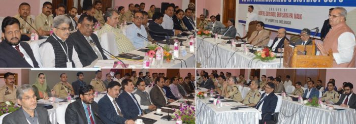 Governor inaugurates conference of Deputy Commissioners, District SSsP