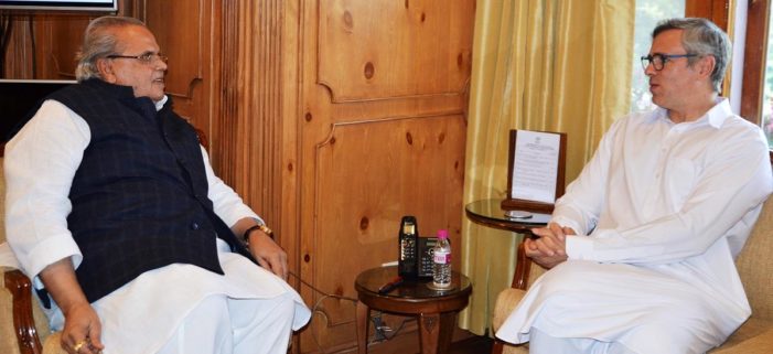 Omar Abdullah meets Governor