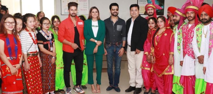 Punjabi Stars Binnu Dhillon, Sargun Mehta & TV Actor Ravi Dubey enthralls Aryans Students