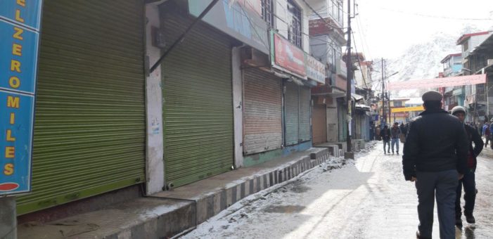 Kargil Observed Complete Bandh on call of Coordination Committee