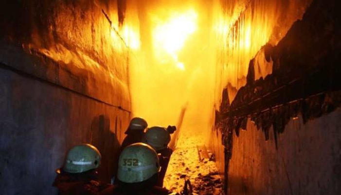 Massive fire damages four houses in Sopore