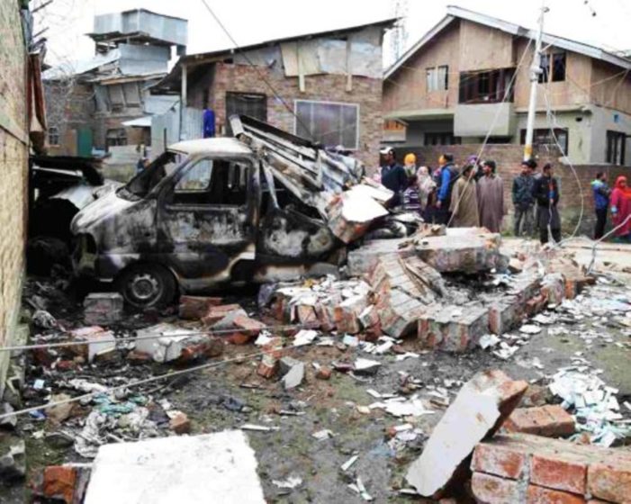 Srinagar: Blast Damages House, Vehicle Near Forces Bunker In Allochi Bagh