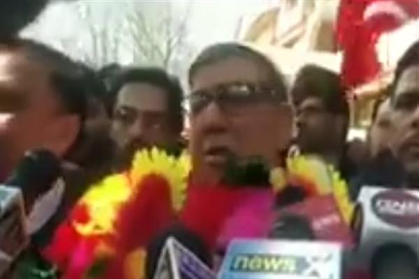 NC Akbar Lone files nomination paper for Bla parliamentary seat