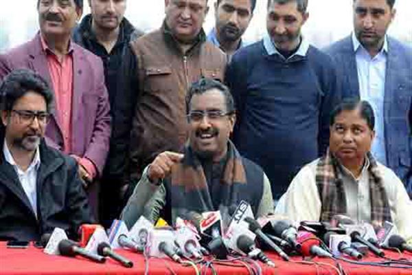 BJP has sought early assembly polls in JK: Ram Madhav