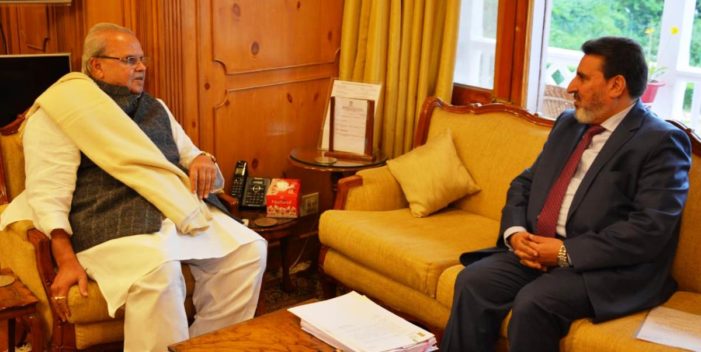 Altaf Bukhari calls on Governor