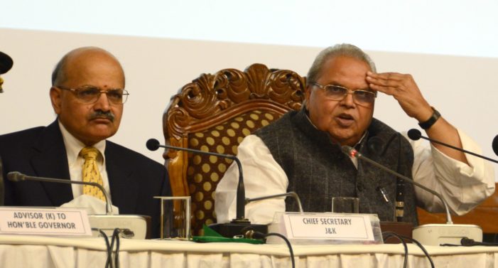 Guv Malik urges militants in JK to give up arms, invites them for talks