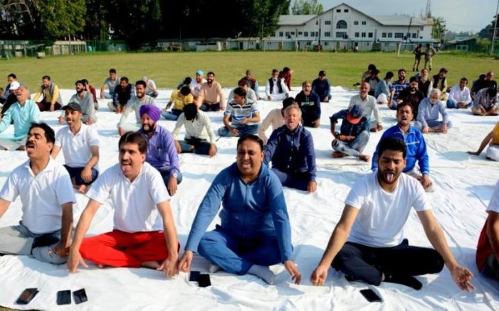 BJP’s Kashmir unit organizes International Yoga Day in Srinagar