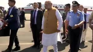 Amit Shah Arrives In Srinagar On 2-Day Visit To J&K