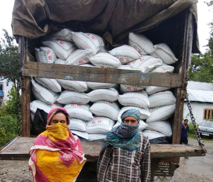 Police seizes 200 bags of subsidized rice in Kulgam, two arrested