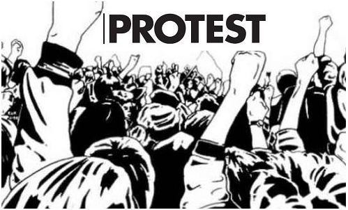 Family stages protest after woman dies inside Operation Theater