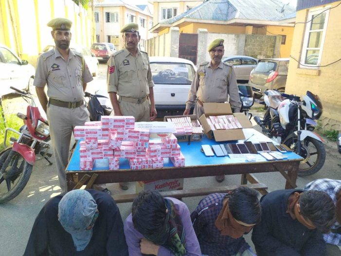 Five burglars arrested in central Kashmir’s Budgam, stolen property worth lacs recovered: Police