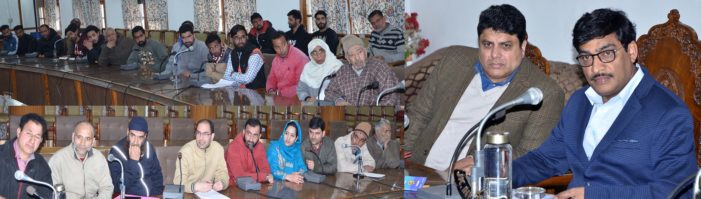AK Mehta, Sarmad Hafeez take stock of public grievances at Srinagar