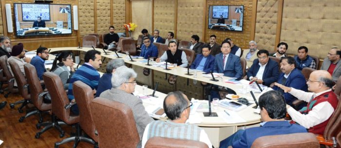 Chief Secretary reviews preparations for J&K Global Investors Summit-2020