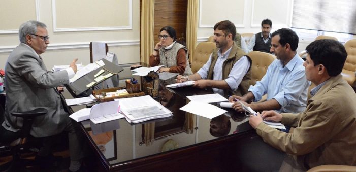Advisor Khan reviews functioning of WDC, JKRC  Directs for reaching target groups through mass awareness campaigns across J&K