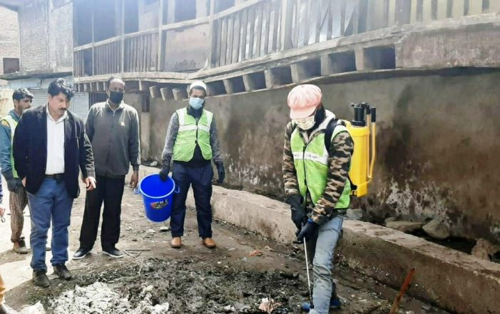 Bandipora admin conducts extensive fumigation drive to prevent COVID-19 spread