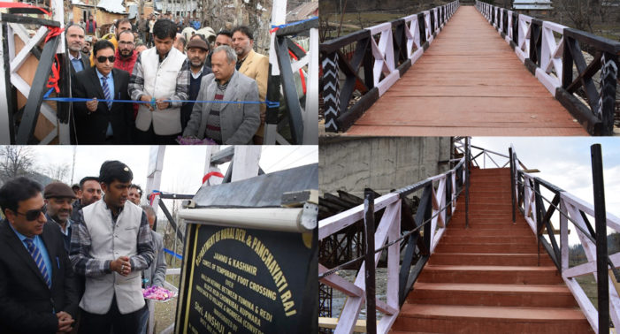 DDC inaugurates foot-bridge at Reddi Kupwara