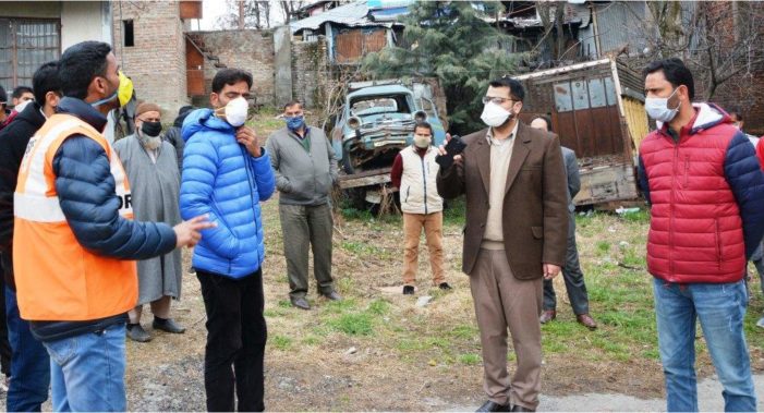 DC inspected District Hospital and Quarantine Home wards at GHSS Shopian.
