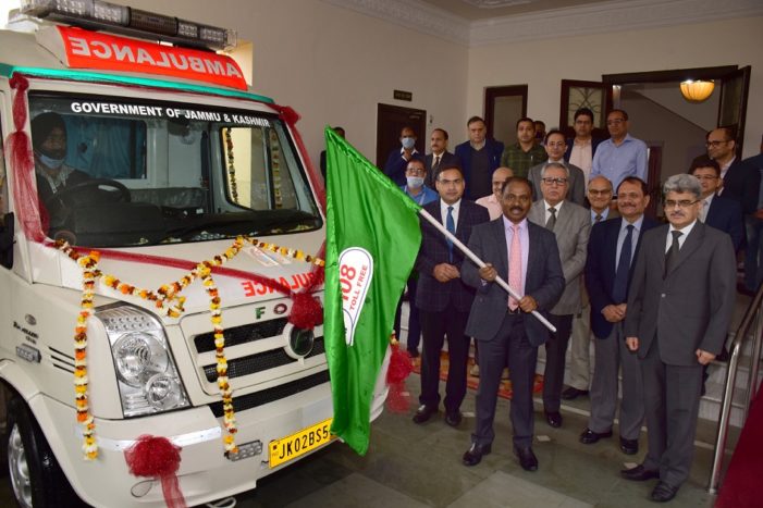 Lt Governor dedicates 102/108 Free Ambulance Service to the people of J&K