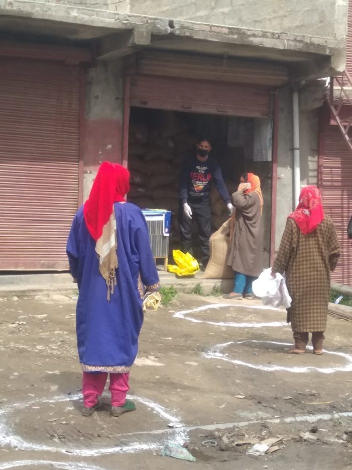 Ration distribution at Ration Ghats, doorsteps of Shopian consumers