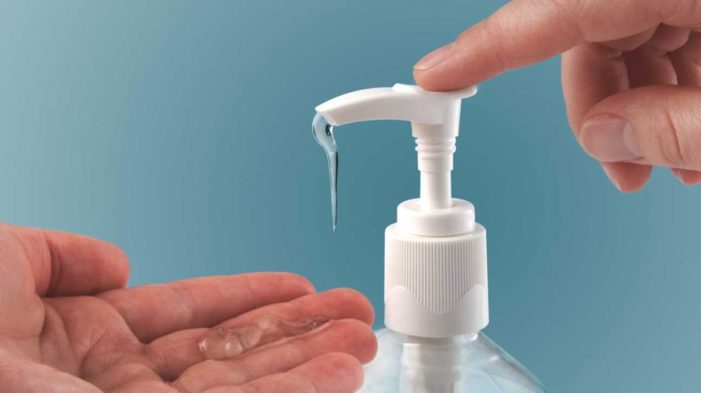 Fake Hand sanitizers and other material in markets of Kashmir