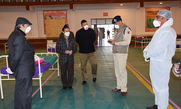 Advisor Baseer Khan visits Baramulla, takes stock of COVID-19 Quarantine facilities