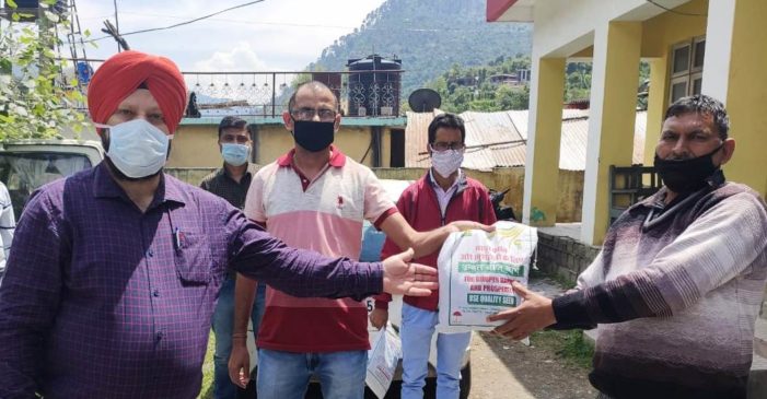 Agriculture Department distributes free pulses seed kits among farmers at Ramban