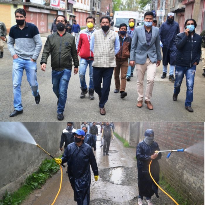 Dy Mayor oversees sanitization works at Lal Bazar