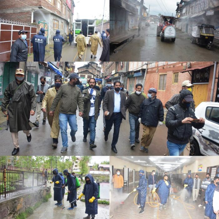 Dy Mayor monitors sanitization works at Rainawari