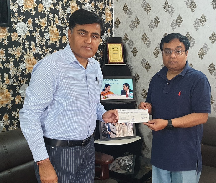 SICOP contributes Rs 10 lakh to J&K Relief Fund