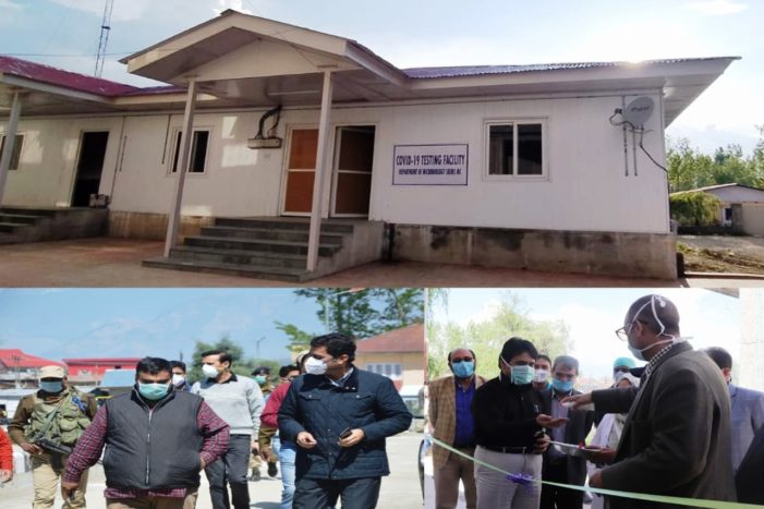 COVID-19 Hospital at SKIMS Medical College Bemina starts COVID-19 testing lab