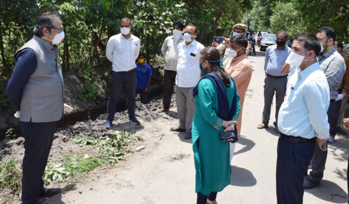 Advisor Baseer Khan inspects development works in Block Marh