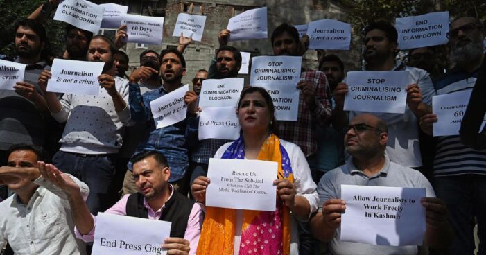 Jammu and Kashmir’s new media policy is aimed at demolishing the local press, editors say
