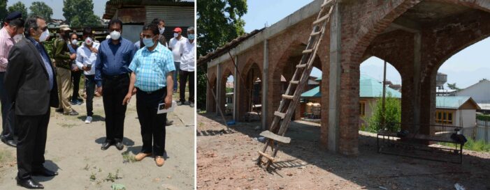 Advisor Baseer Khan tours Srinagar city, inspects key tourism dev projects