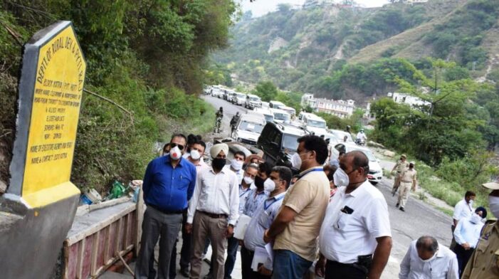Advisor Baseer Khan tours Reasi: inspects development works being executed by RDD