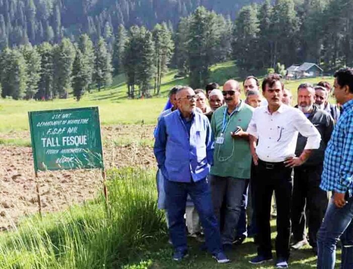 Director Agriculture Kashmir visited South Kashmir’s Anantnag