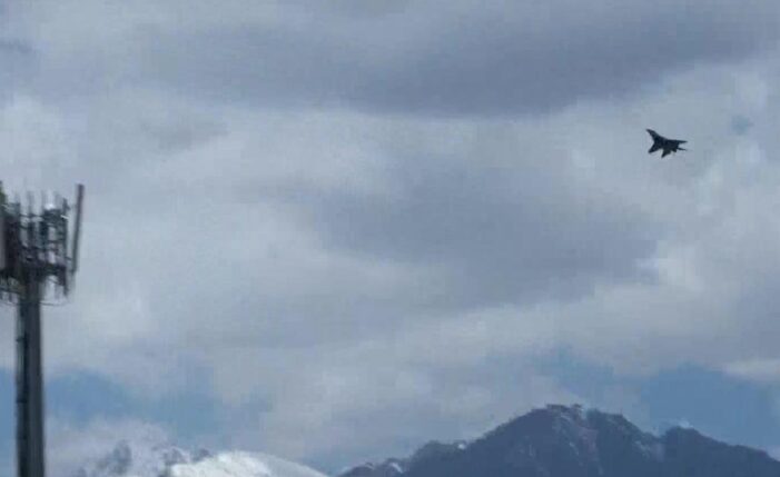 Fighter jet activity seen up in Ladakh skies