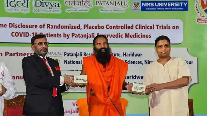 Centre orders Patanjali to stop Corona ‘medicine’ ads