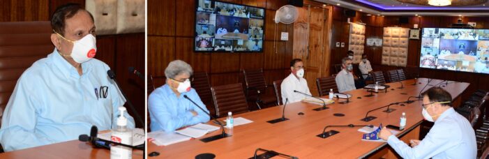 Advisor Bhatnagar chairs COVID-19 review meet