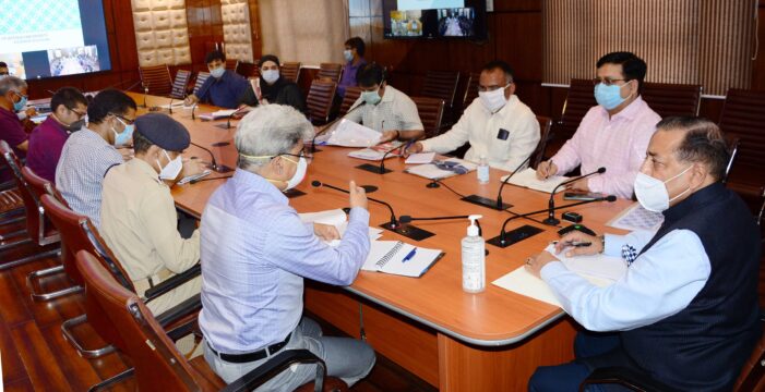 Dr Jitendra Singh reviews COVID 19 status in Kashmir