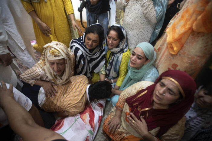 “CRPF killed him, child kept on his body,” says family of civilian, shot dead in Sopore