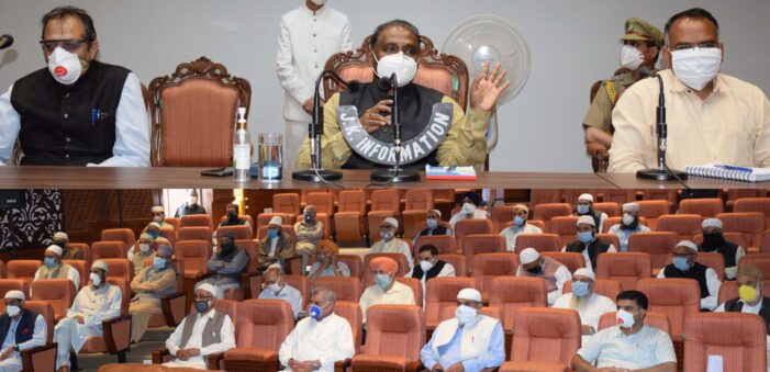 Lt Governor urges religious leaders to spread awareness against COVID-19