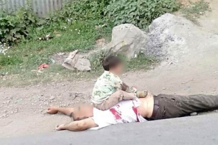 Who Clicked Photos Of Kashmiri Child Sitting On Bullet-riddled Body Of His Grandfather?